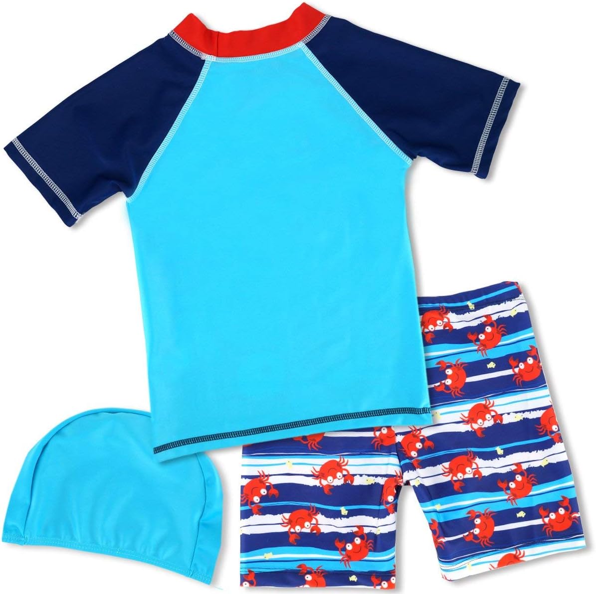 Baby Little Boys 2-10T Summer Swimwear Two Piece Rash Guard Bathing Suits Sun Protection Swimsuits Beachwear